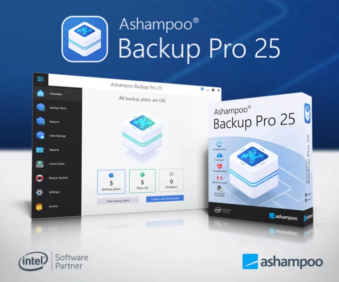 Ashampoo Backup Pro 25.05 Crack Screenshot